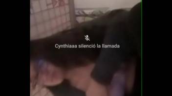 Chibola shows tits to masturbate